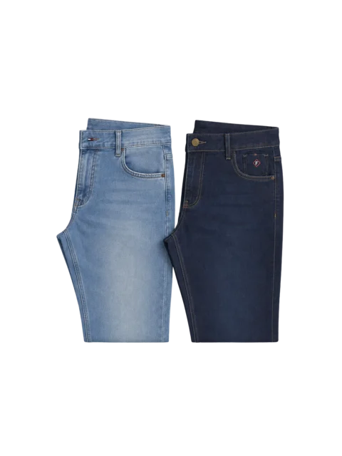 Kit 2 Calças Jeans