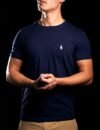 Camiseta Peruana Básica Ralph Lauren Azul Marinho