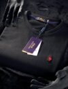 Camiseta Peruana Básica Ralph Lauren Preta, detalhe da etiqueta