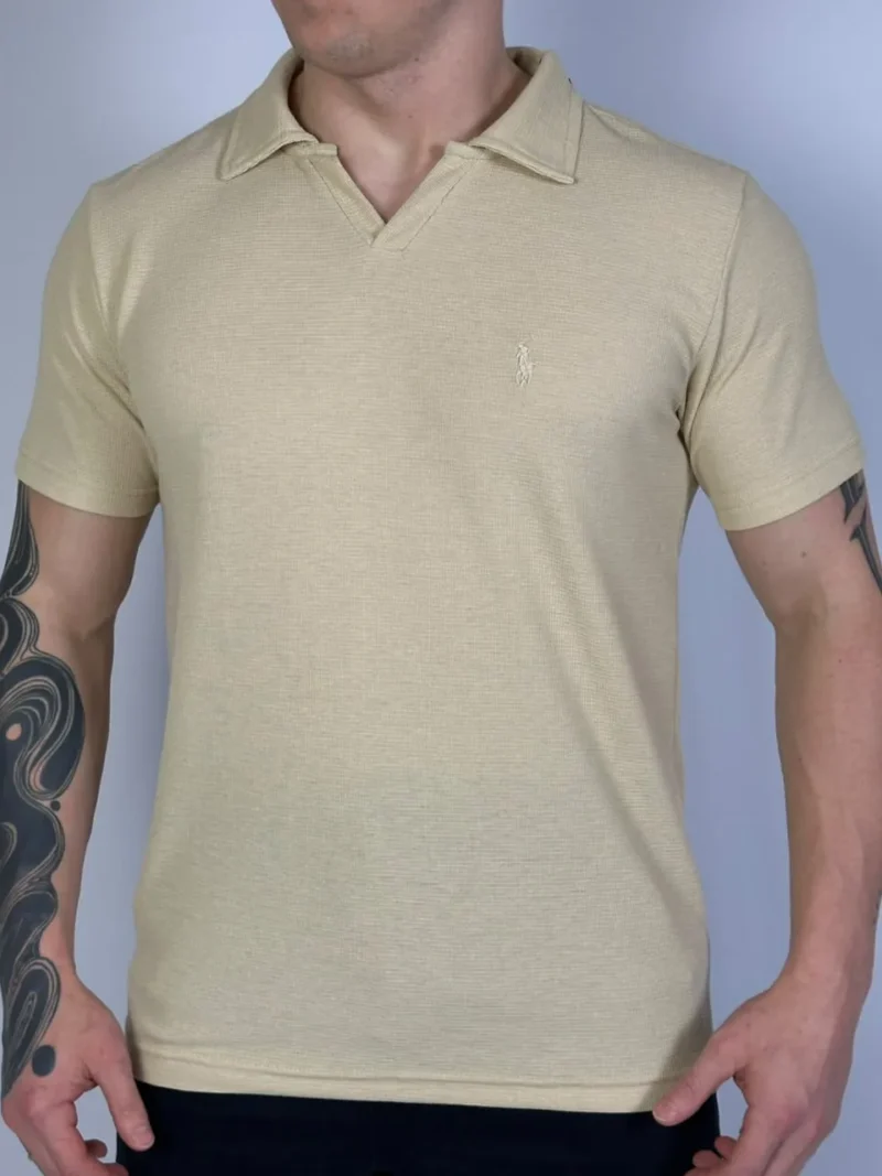 Camisa Gola V Texturizada — foto 1