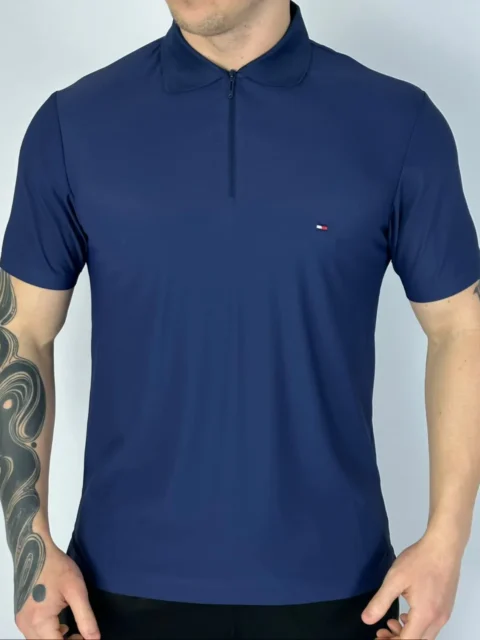 Polo com Zíper Tecnológica Tommy Hilfiger