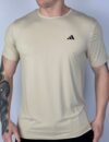 Camiseta Dry Fit Adidas Bege