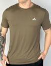 Camiseta Dry Fit Adidas Caqui