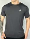 Camiseta Dry Fit Adidas Chumbo