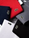 Camiseta Peruana Básica Lacoste, detalhe dos logos