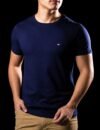 Camiseta Peruana Básica Tommy Hilfiger Azul Marinho