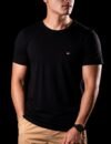 Camiseta Peruana Básica Tommy Hilfiger Preta