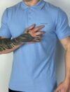 Gola Polo Piquet Calvin Klein Azul Claro