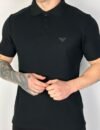 Gola Polo Piquet Emporio Armani Preto
