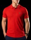 Gola Polo Piquet Lacoste Vermelha
