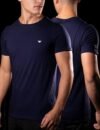 Camiseta Peruana Básica Armani Azul Marinho