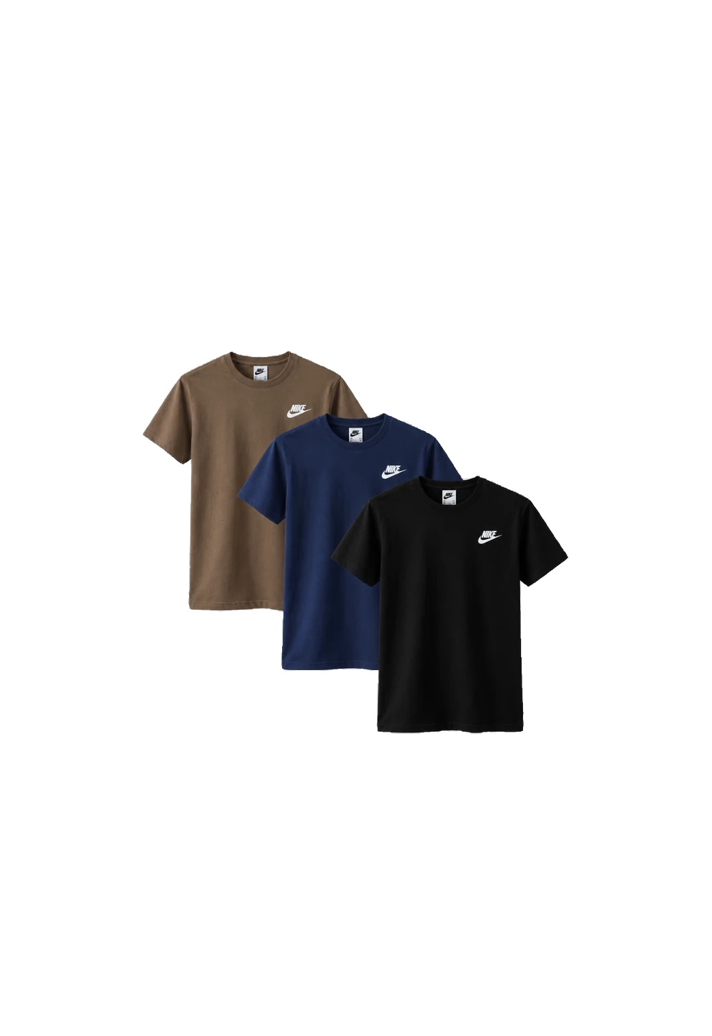 Kit 3 Camisetas Outlet – Logo Grande no Peito